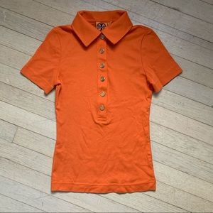 Tory Burch XS Orange Polo Shirt. Perfect condition